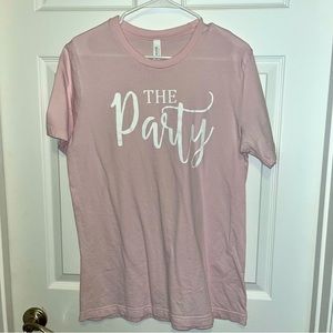 Bridal Party Pink Bella Canvad T-Shirt